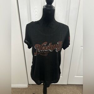 Nashville Graphic Women's Black T-Shirt